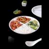Melamine Four-Compartment Rectangular Fast Food Tray