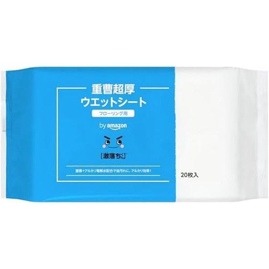 Gekiochi-kun Baking Soda Extra Thick Wet Wipes Flooring Cleaning 20 Sheets X 12 Packs White