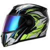 Motorbike Helmet DOT Flip Up  Double Lens Unisex Helmet With Visor  Cross Section Helmet  Modular Flip Helm Motorcycle Helmets