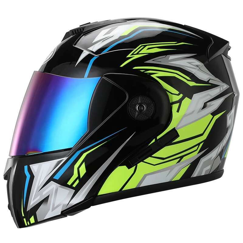 Motorbike Helmet DOT Flip Up Double Lens Unisex Helmet With Visor Cross Section Helmet Modular Flip Helm Motorcycle Helmets