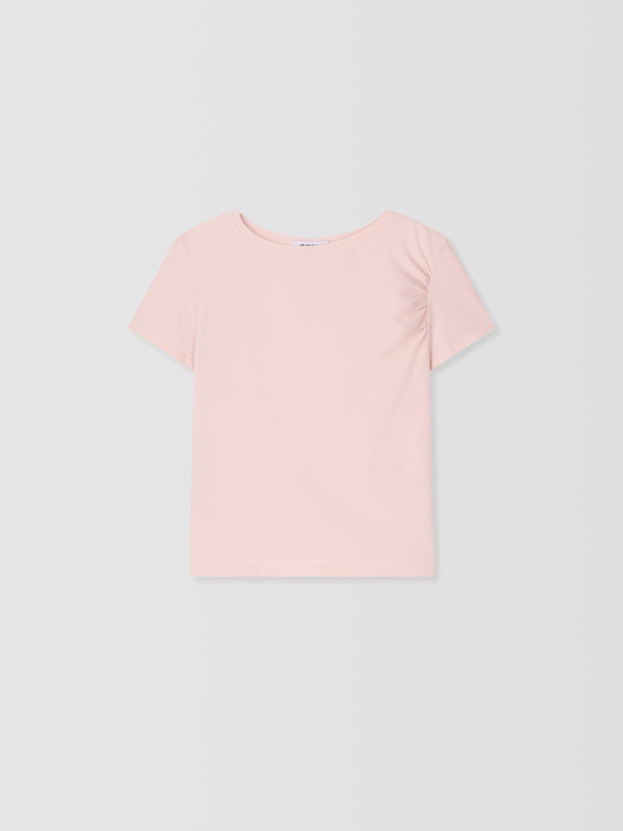 Read Read Shelly Shirring T-Shirt_Pink Free