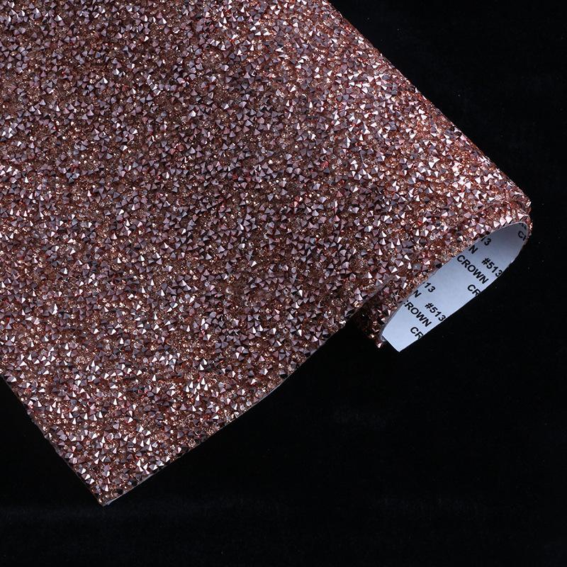 VC 20*24cm *40 Self-Adhesive Glass 3D Eco-Friendly Rhinestone Flatback 14 Facets Strip Sticker DIY Accessories Phone