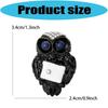Stylish Owl Shaped Brooch Zinc Alloy Badge Pin Lightweight Comfortable Wear Chest Jewelry Accessory For Daily Wear