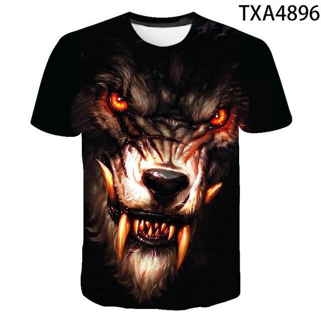 3D T Shirt Wolf New Summer Men Ladies Kids Casual Short Sleeves Fashion Print T Shirt Tops Boys Girls Kids Cool T Shirts