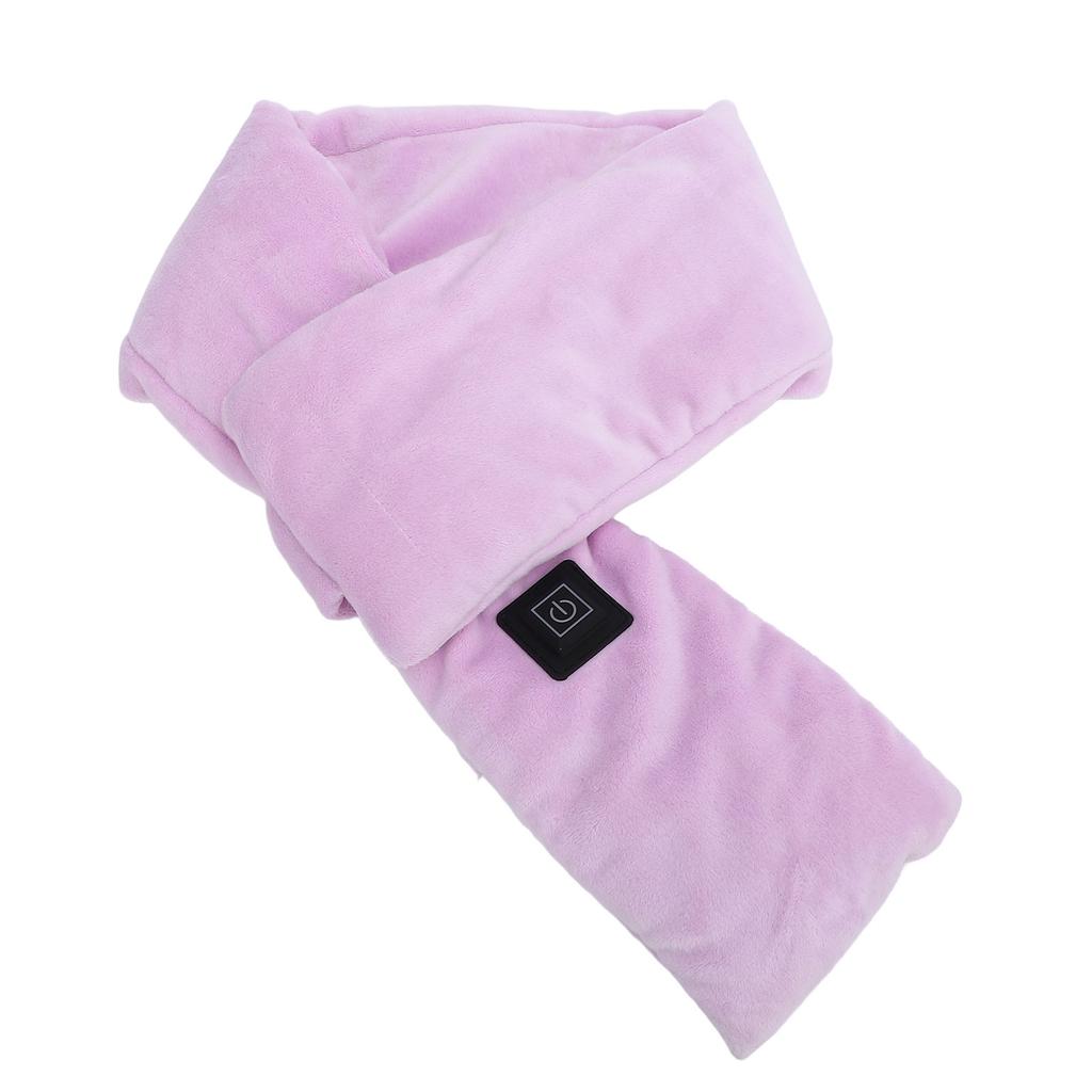 Heated Neck Wrap Carbon Fiber 3 Heating Levels Heated Scarf Neck Warmer Electric Heating Pad Purple