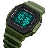 SKMEI 1988 Fashon Back Light Digital Sport Watches Mens Countdown Wristwatch 5Bar Waterproof Alarm Clock Reloj Hombre