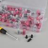 60Pcs Car Vacuum Tire Repair Rubber Nail Screw Set with Tool Box, DIY Flat Tire Repair Stud Patch Kit with Screwdriver