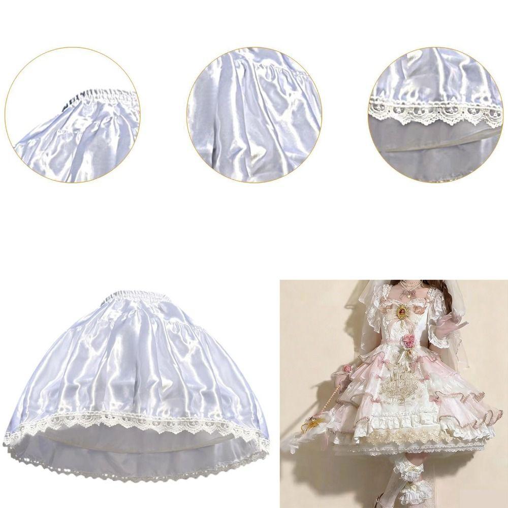Adjustable Fish Bone Lolita Petticoat Violence Support Tutu Skirt Bridal Crinoline  JK Uniform