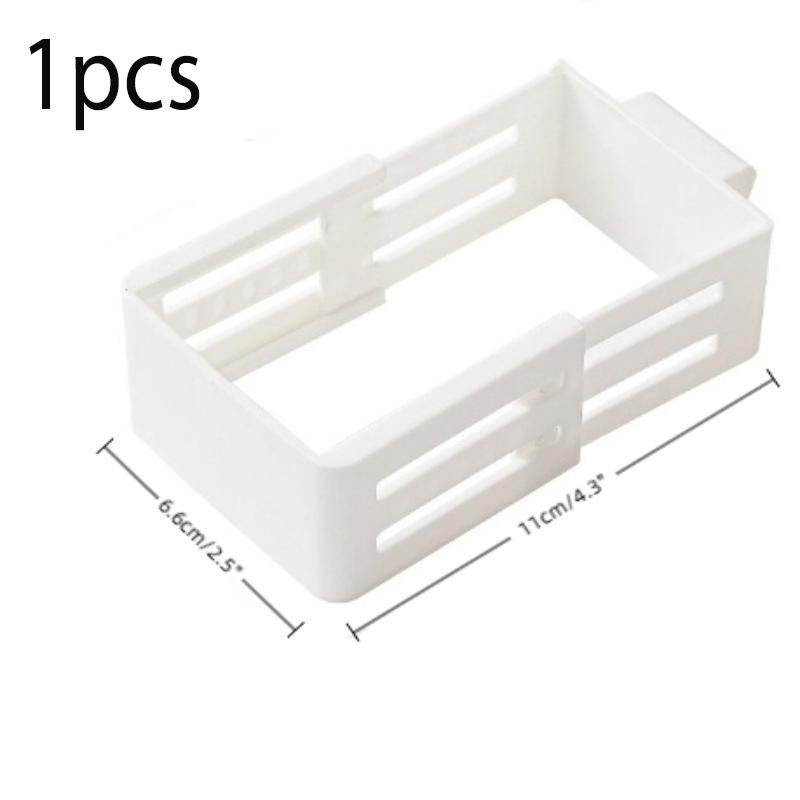 1PC White Transparent Refrigerator Divider Set Kitchen Food, Storage Divider Retractable Refrigerator Side Door Storage Clip белый