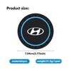 2pcs Car Coaster Water Cup Bottle Mat Silicone Non Slip Pad For Hyundai Azera GDI i10 i20 i30 i40 ix20 ix35 Sonata Santafe XX1