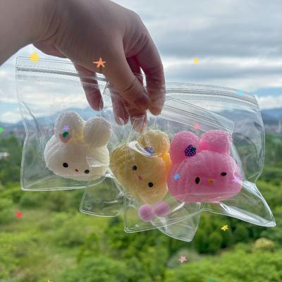 Cute Bunny Head Squeeze Toys Stress-relieving and Venting Toys High-quality Realistic Animal Squishy Toys A Gift for Friends