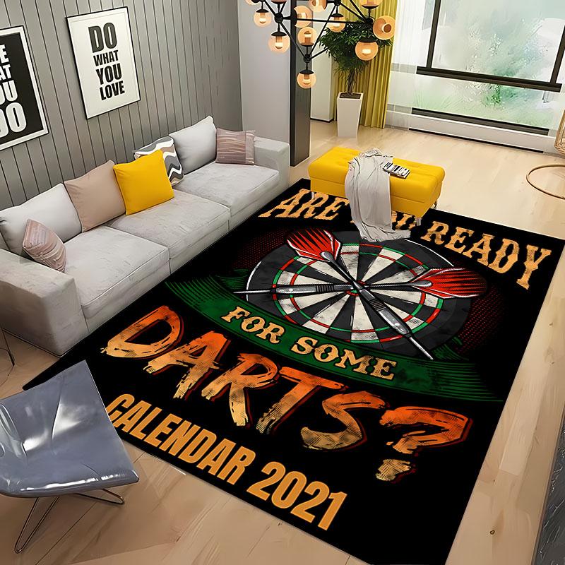 Dart Target Carpet for Living Room Bedroom Hallway Long Strip Alfombra Anti-slip Soft Area Rug Sofa Doormat Home Decor Tapete HD