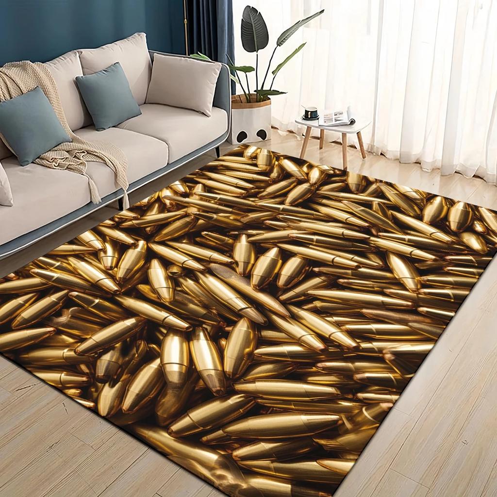 27 Arten Coole Verschiedene Arten von Pistolenkugeln Teppich für Wohnzimmer Schlafzimmer Haus Sofadekoration, Kinder Spielen Rutschfeste Bodenmatte