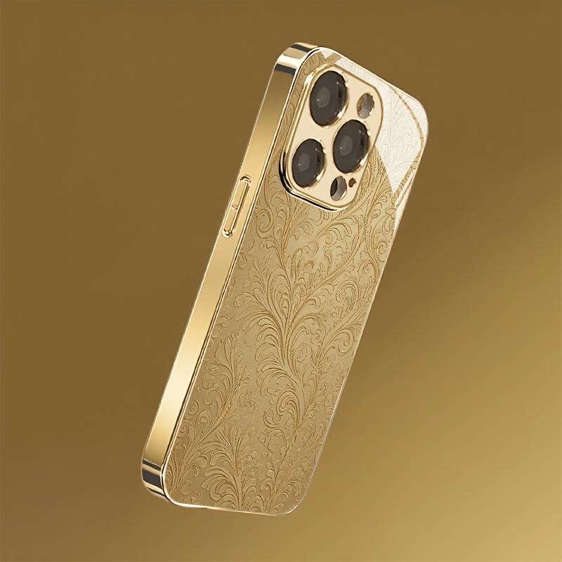 Opulent Vintage Golden‑Damask Baroque Aesthetic Phone Case for iPhone 17 16 15 14 13 12 11 Pro Max XS XR 7 8 Plus 16E