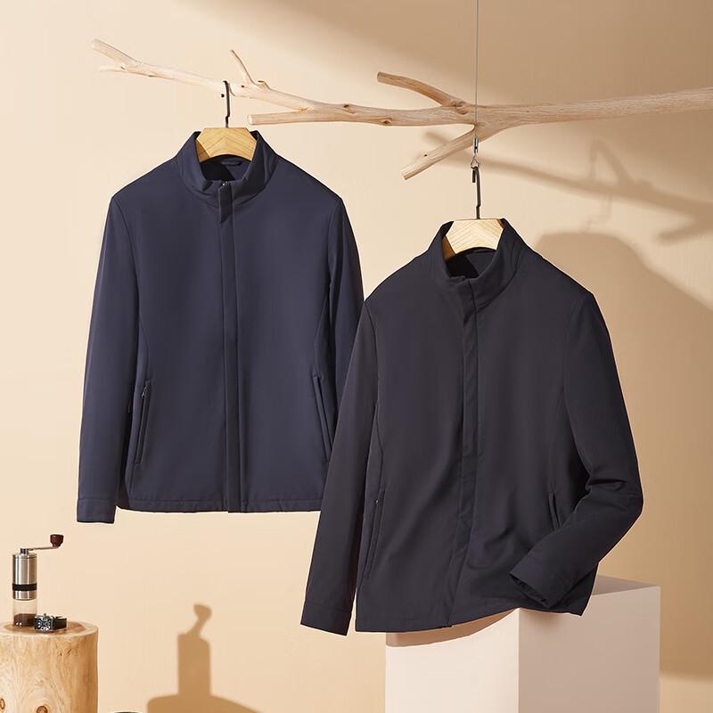 YOUNGOR Men's 2025 Velvet Lined Business Commuter Windproof Jacket