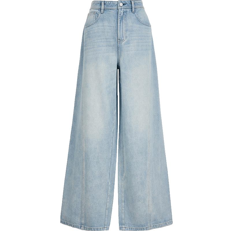 ONLY Women's 2026 Spring High-Waist Loose Straight-Leg Jeans