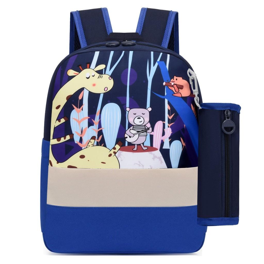 Fun And Cute Breathable Durable Canvas School Backpack For Boys And Girls