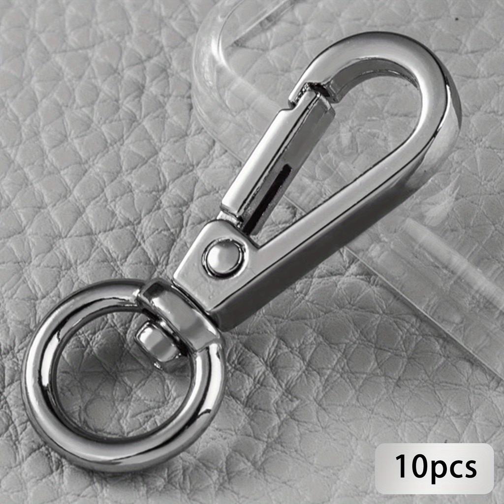 10Pcs Swivel Lobster Clasps, Classic Swivel Trigger Snap Hooks, Push Gate Snap Hook Bag Clips for Lanyard DIY Outdoor Keychain