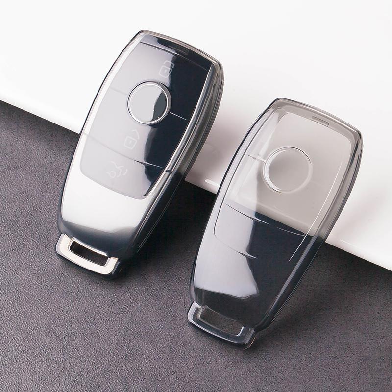 Ultra-Thin Key Case for Mercedes-Benz E300L, GLE, GLA, GLC200, A-Class, and GLB - 23 Model Compatibility, Premium Feel