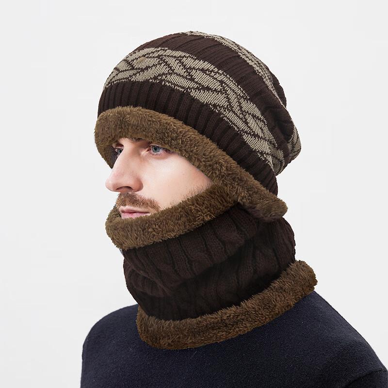 Zhen Yue Qi Extended Fleece-Lined Thermal Knitted Hat with Ear Protection