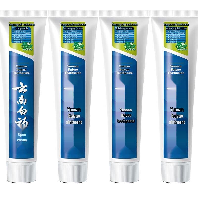 Yunnan Baiyao Refreshing Mint Toothpaste - 4 x 100g
