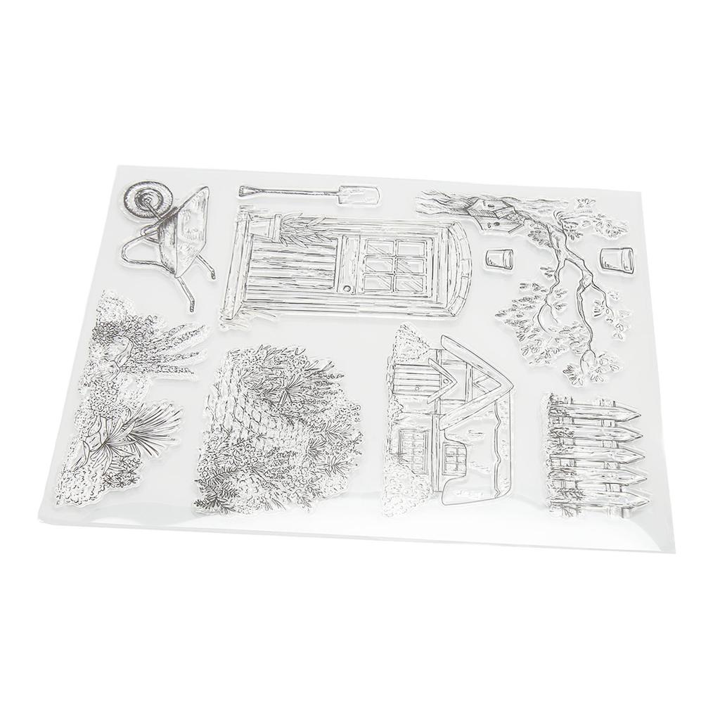 6pcs Clear Stamps Transparent Stamps Decorative Scrapbooking Clear Stamps for Photo Albums Greet