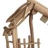Christmas Decorations Manger Nativity Stable Easy to Store Miniature Lifelike Wooden Tabletop