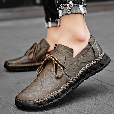 Męskie wygodne buty do chodzenia, oryginalne skórzane, wsuwane, męskie mokasyny, nowe trendy, codzienne buty, męskie, designerskie mokasyny, gorąca wyprzedaż, buty do jazdy samochodem