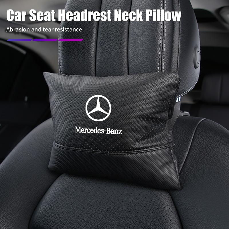 ISD4 2026 Hot Car Headrest Interior Accessories Neck Pillow For Mercedes Benz AMG W204 W205 W203 W211 W212 W213 W201 W210 W124 W126 W