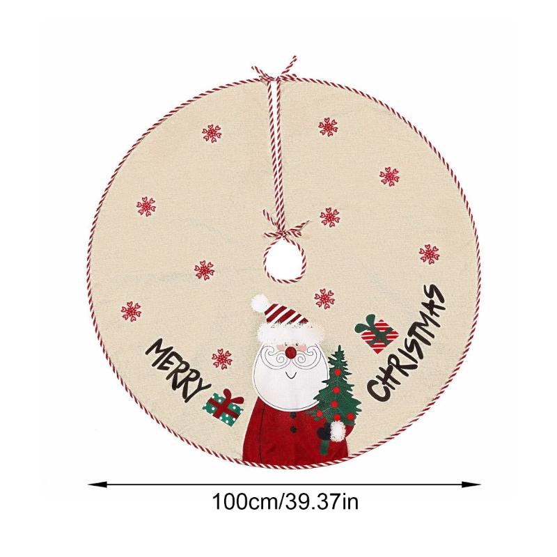 Easy Setups Holiday Tree Skirt In Multiple Sizes Feature Soft Polyester Materials And Secure Fit