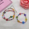 Bohemian Beaded Necklace Flower Bracelet Necklace Colored Short Coloured Glaze Necklace Summer Pearls Necklace Jewelry