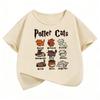 Funny Cat Graphic Kids Tshirts Summer Short Sleeve Tees Cartoon Animal Boys Girls Clothes Kawaii Kitten Tops Children T-shirt
