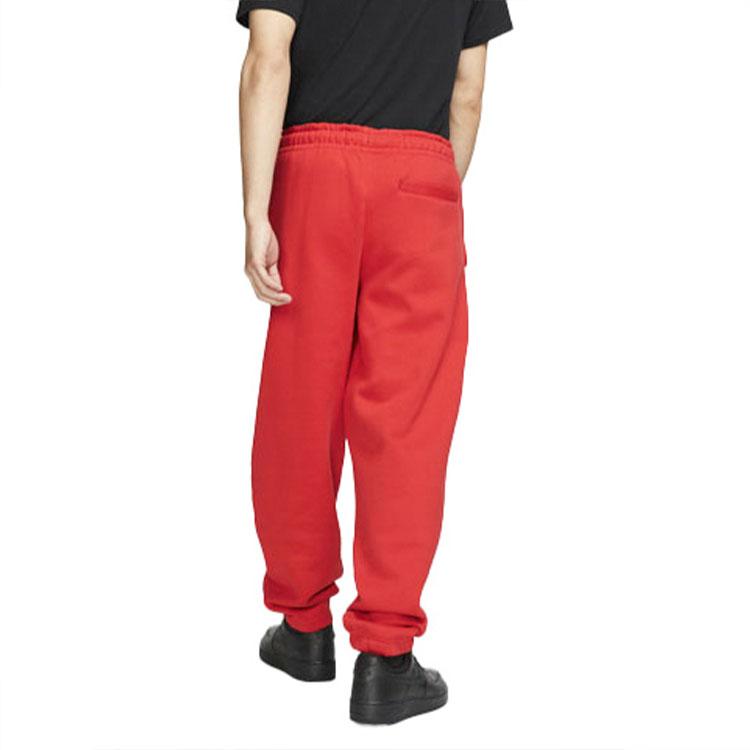 Nike Casual Pants Men's University Red Thickened Cuffed Pants AV8279-657