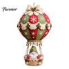 Fabric Sewing Projects for Adults Christmas Hot Air Balloon DIY Kit, 3D Felt Hanging Ornament Santa Family Craft Night Activities Snowman Reindeer