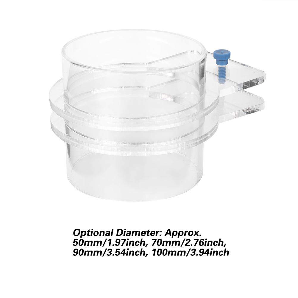 Transparent Acrylic Aquarium Fish Feeder Fish Tiepiece Feeding