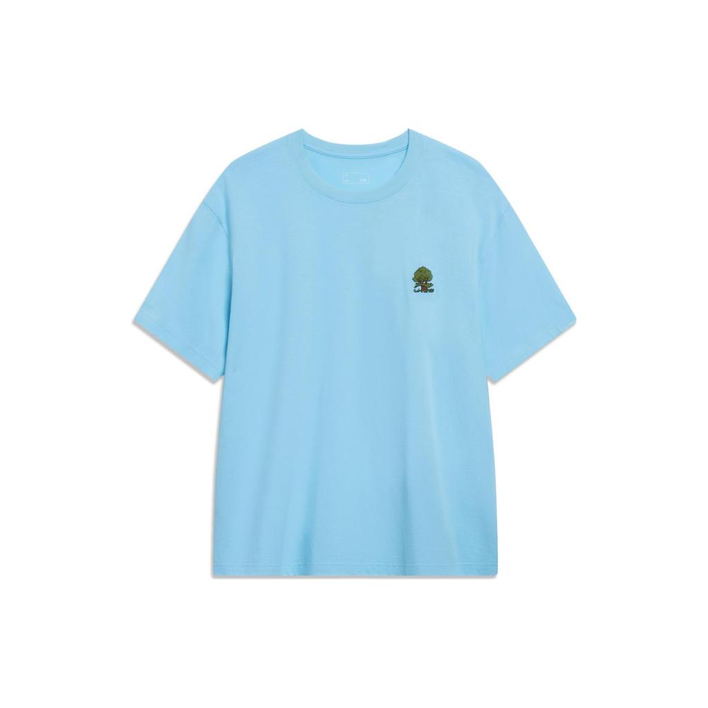 Li Ning Sports Trendy Collection T Shirt Men's Ice Refreshing Blue AHST183-3