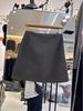 Korean Gray Wool A-line High-Waisted Skirt for Women: Slimming, Elegant, Versatile, Anti-Exposure, Short Skirt for Autumn/Winter