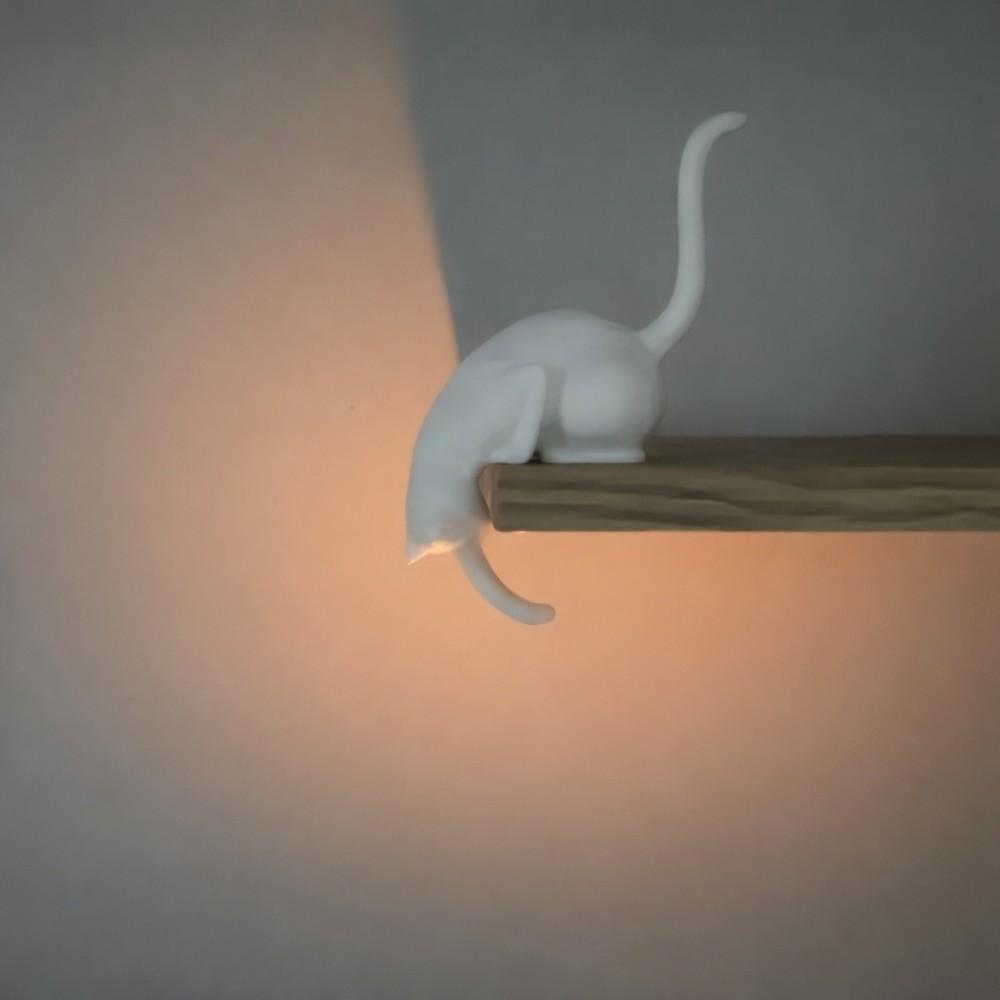 Traceless Cat-Shaped Wall Hook Creative Decorative Hook Holder Wall Key Rack  Kitchen Wall