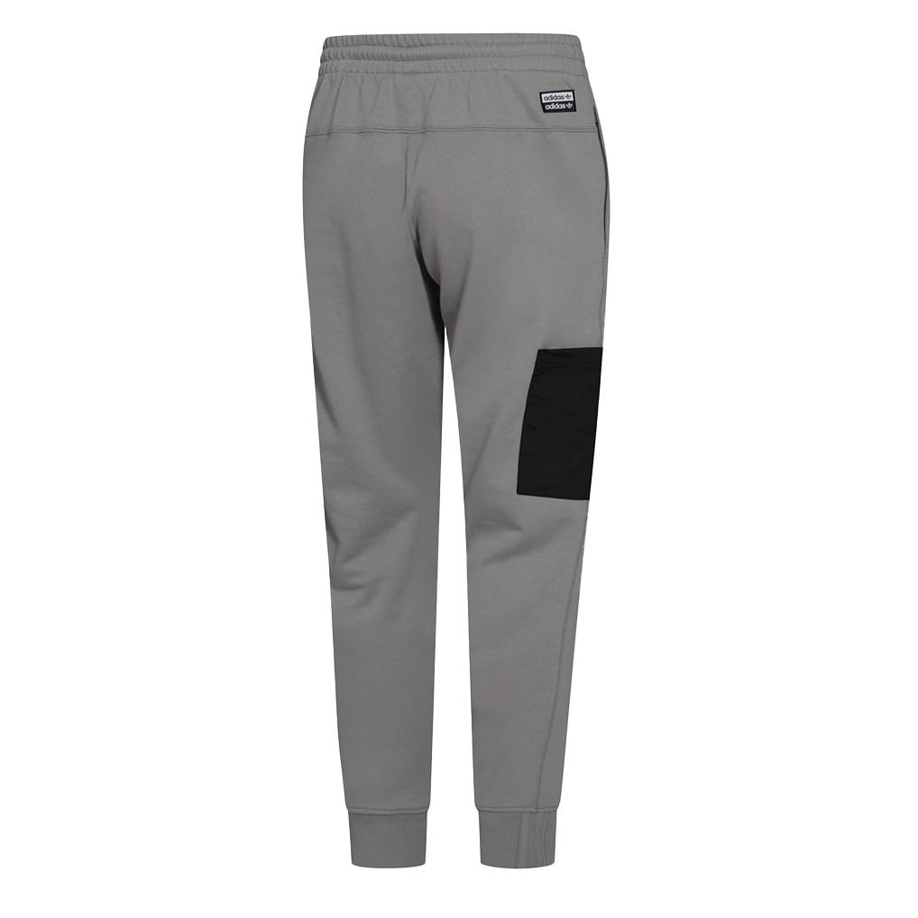 Adidas Originals Fssweatp Sports Lifestyle Series Color Block Design Comfortable Breathable Casual Knitted Sports Pants Men Pants Gray FM2239
