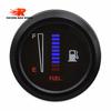 12V/24V Car & Motorcycle LED Fuel Gauge with Blue Light, 2-Inch Display