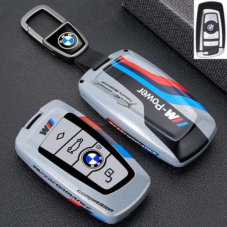 TCPQ1 Car Metal Key Case Cover Shell Fob For BMW 1 3 5 7 Series X1 X3 X4 X5 F10 F15 F16 F20 F30 F18 F25 M3 M4 E34 Accessories