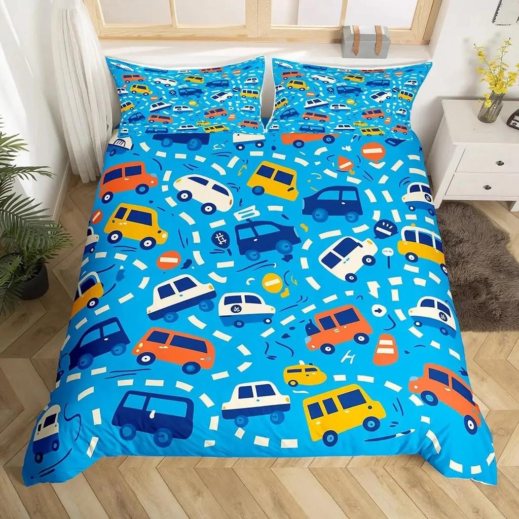 Rustic Suburb Soft Duvet Cover Countryside House Tre Hplus Grafiti Beding Set Nature Scenery Warm Comforter Cover Blue River Comfortable Quilt Cover