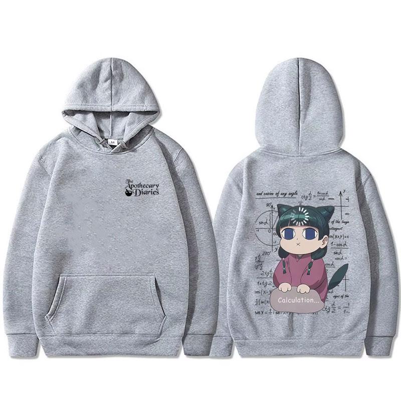 Anime The Apothecary Diaries Maomao Print Hoodie Men Women Casual Vintage Hooded Sweatshirt Male Oversized Fleece Cotton Hoodies