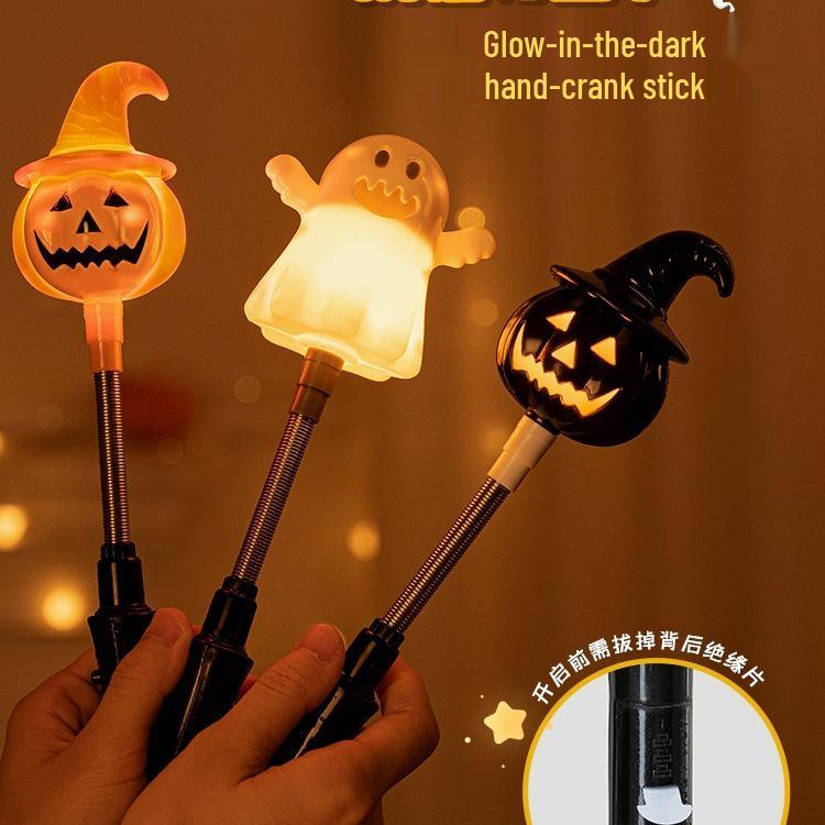 Light-Up Halloween Pumpkin Lantern Stick - Child's Gift & Dress-Up Prop