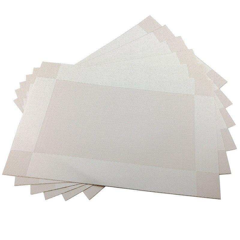 6Pcs/Set PVC Place Mat Dining Table Mats Set Table Bowl Pad Napkin Dining Table Pad Wine Coasters Tray Mat Coasters Kids