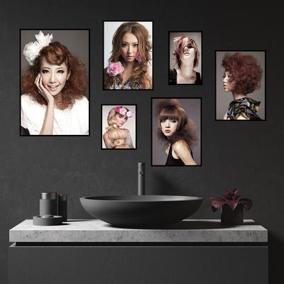 Image Designs Art Fashion Pictures Barbershop Portray Styling Beauty Salon Wall Decor Painting Hair Posters And Prints HD0988