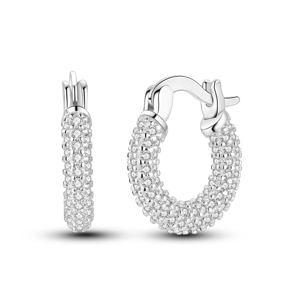 Copper Famati'S Hand Original Hoop Earring For Woman Bow Tie Star Zircon Earring Luxury Pendientes Fashion Jewelry