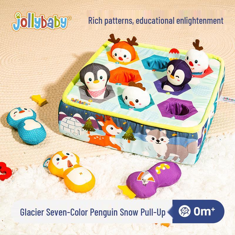 

Jollybaby Игрушка-прорезыватель «Вытаскиваем редиску» для раннего развития и тренировки хватательных навыков у младенцев и малышей.