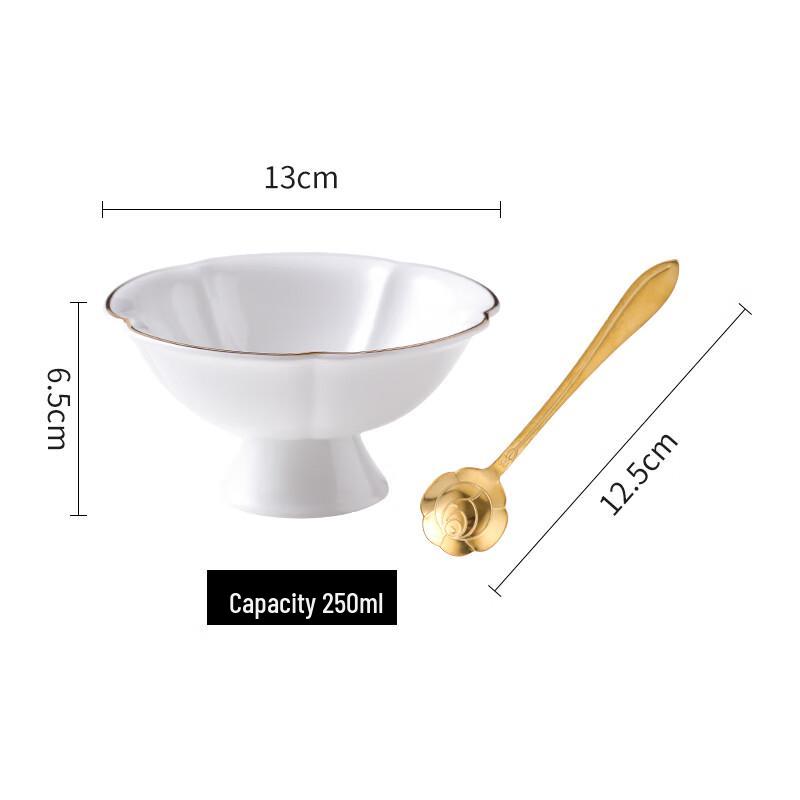 Scalloped Edge Ceramic Multi-purpose Bowl