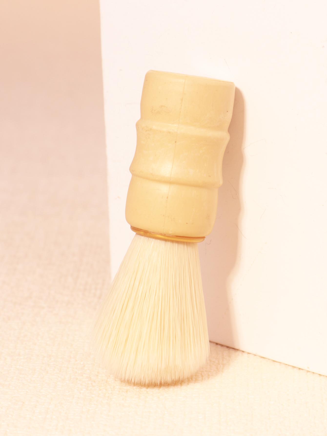 

1 piece of men s wooden handle bristle shaving brush beard cleaning brush men s facial cleaning tool Special for real hair wigs